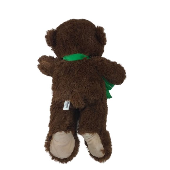 Impact Merchandise Teddy Bear Plush 16" W/Green Scarf  Stuffed Animal - Picture 5 of 6